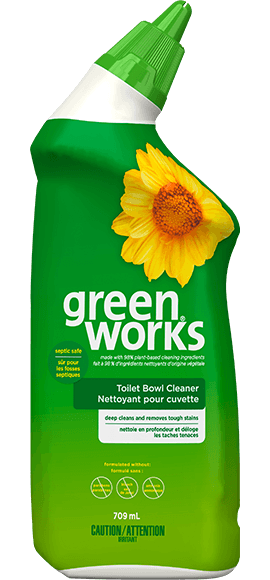 squeeze bottle of Green Works Toilet Bowl Cleaner